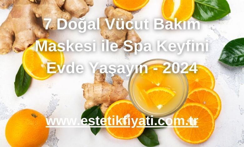 Portakal ve Zencefil Maskesi