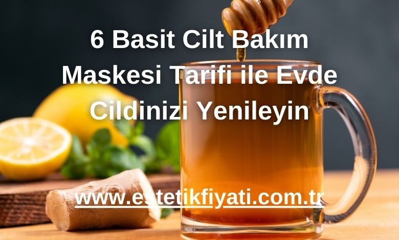 Bal ve Zencefil Maskesi