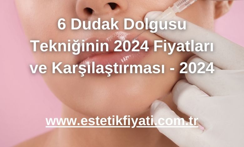 6 Dudak Dolgusu Tekniğinin 2024 Fiyatları ve Karşılaştırması - 2024